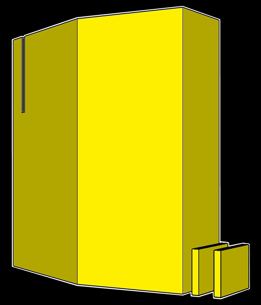 Stilisierte Grafik. Jüdisches Museum - Holocaust Turm.